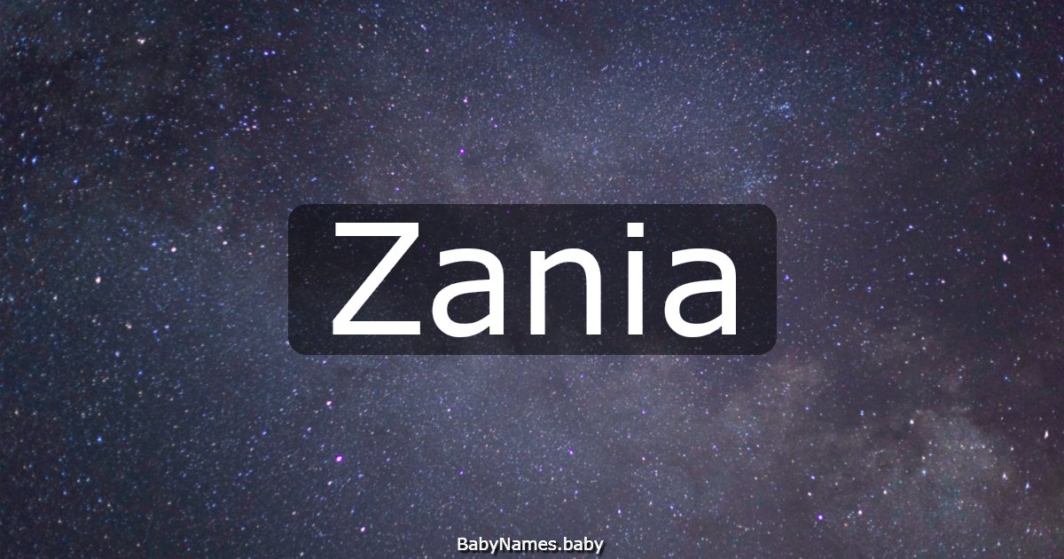 Zania