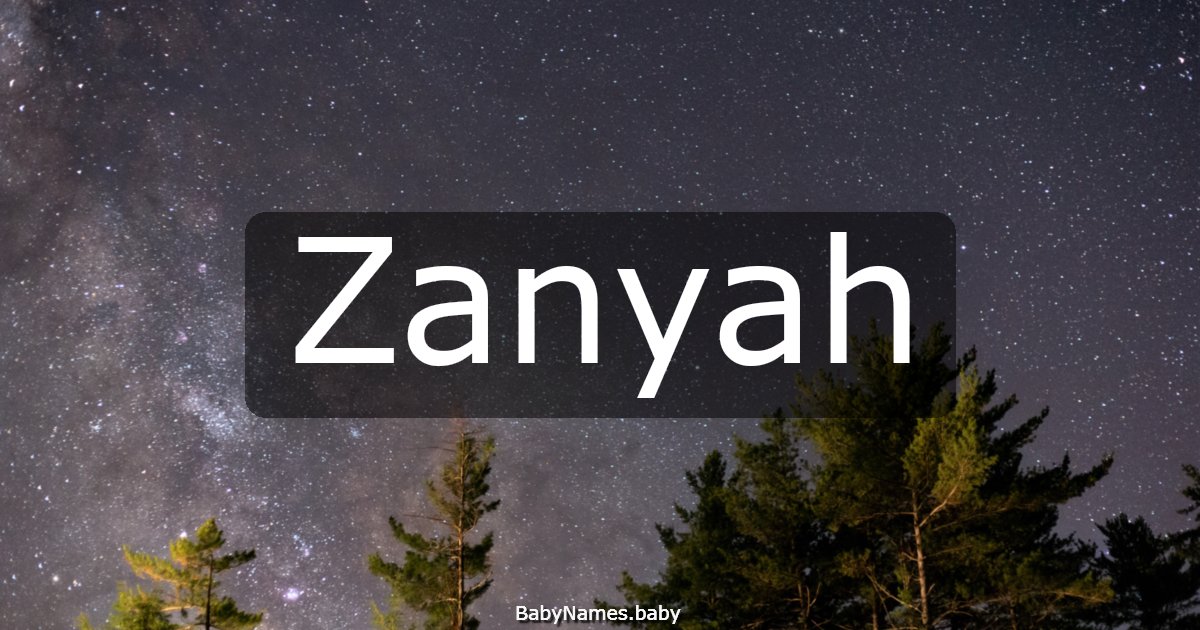 Zanyah