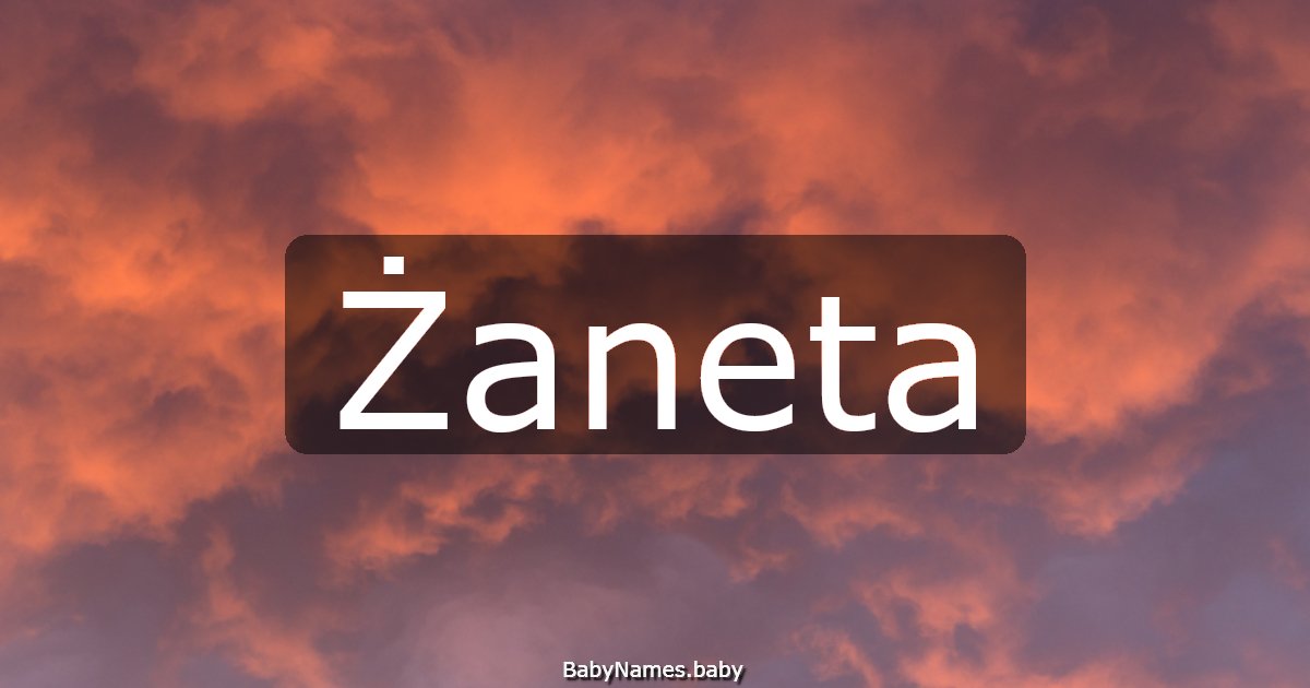 Żaneta