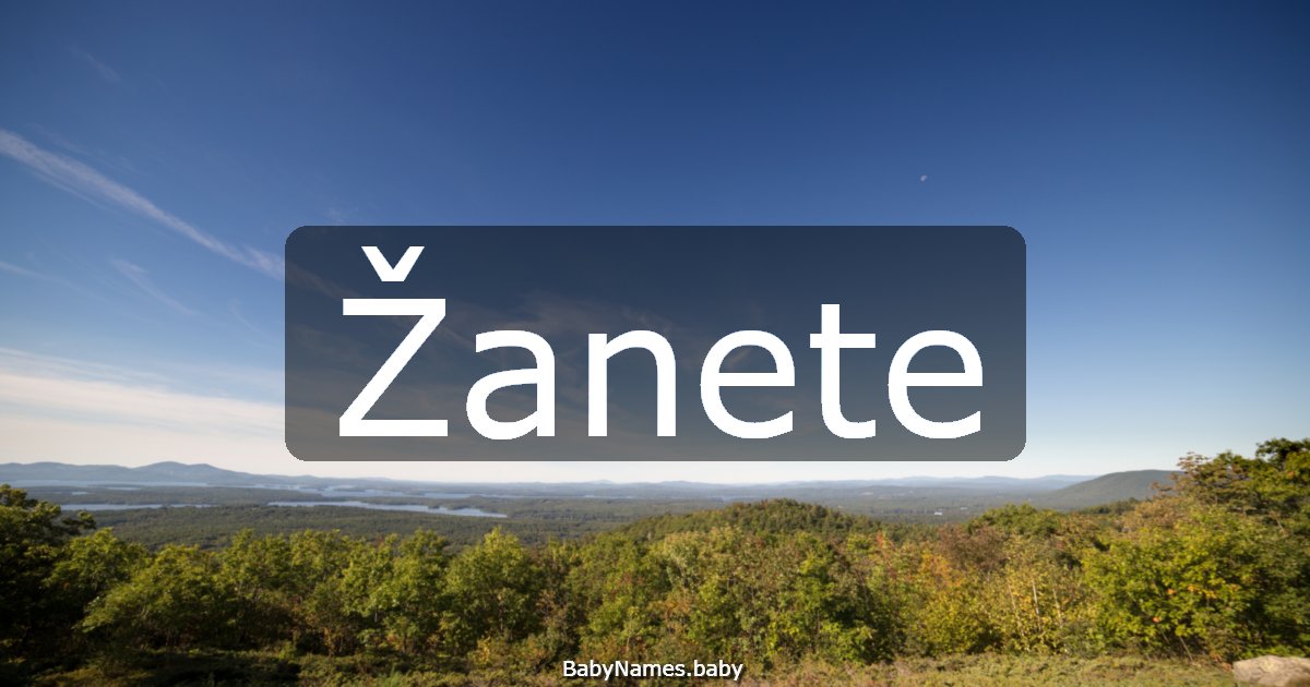 Žanete