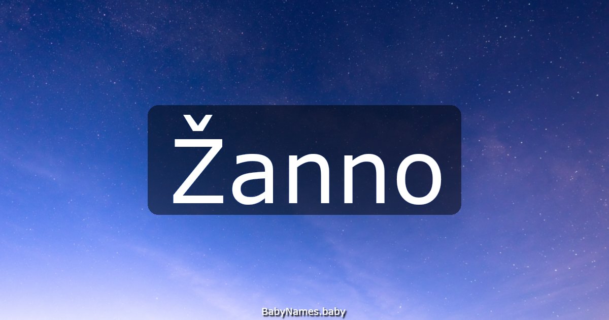 Žanno