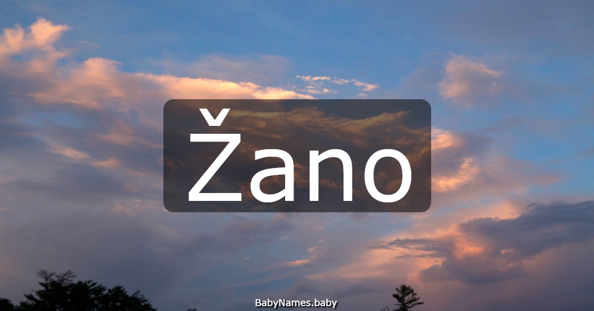 Žano