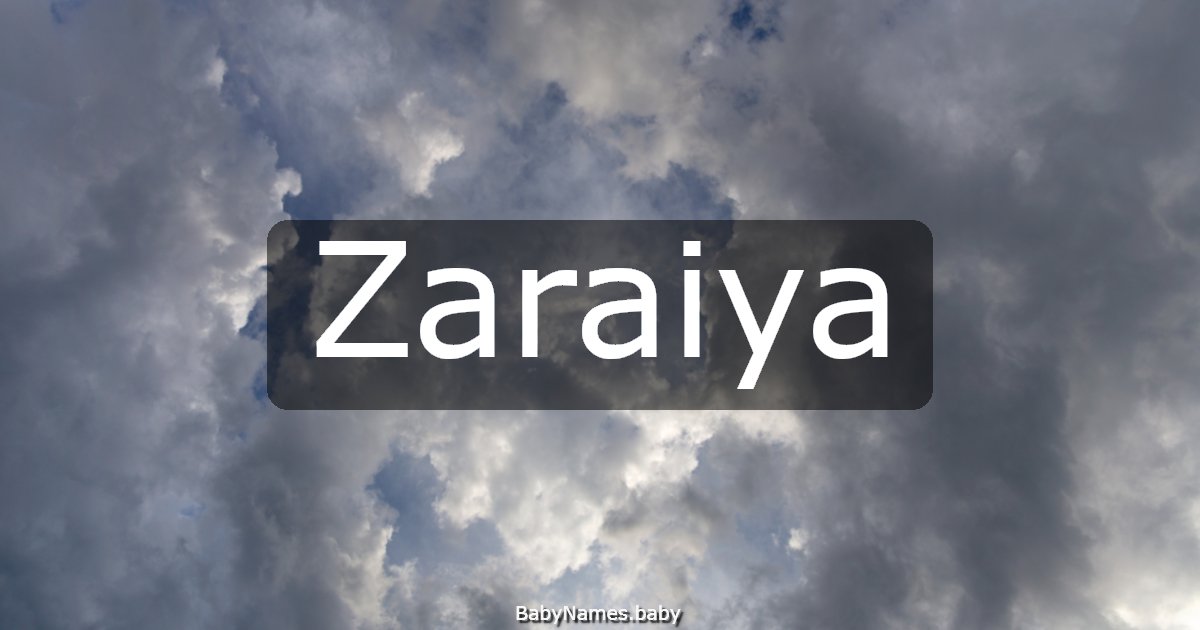 Zaraiya