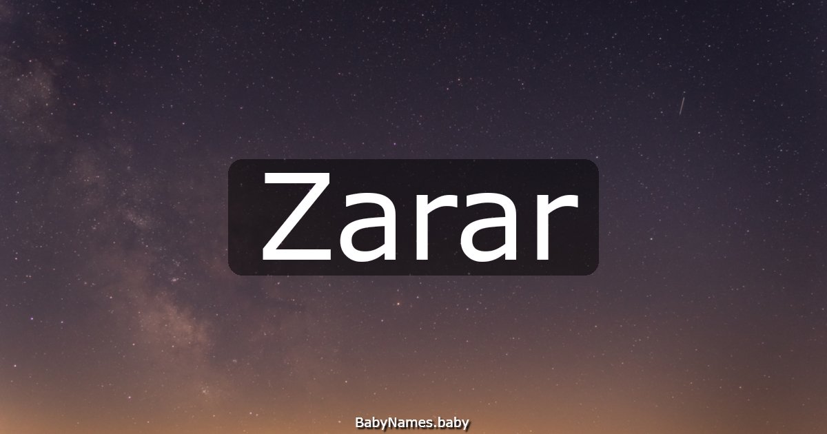 Zarar
