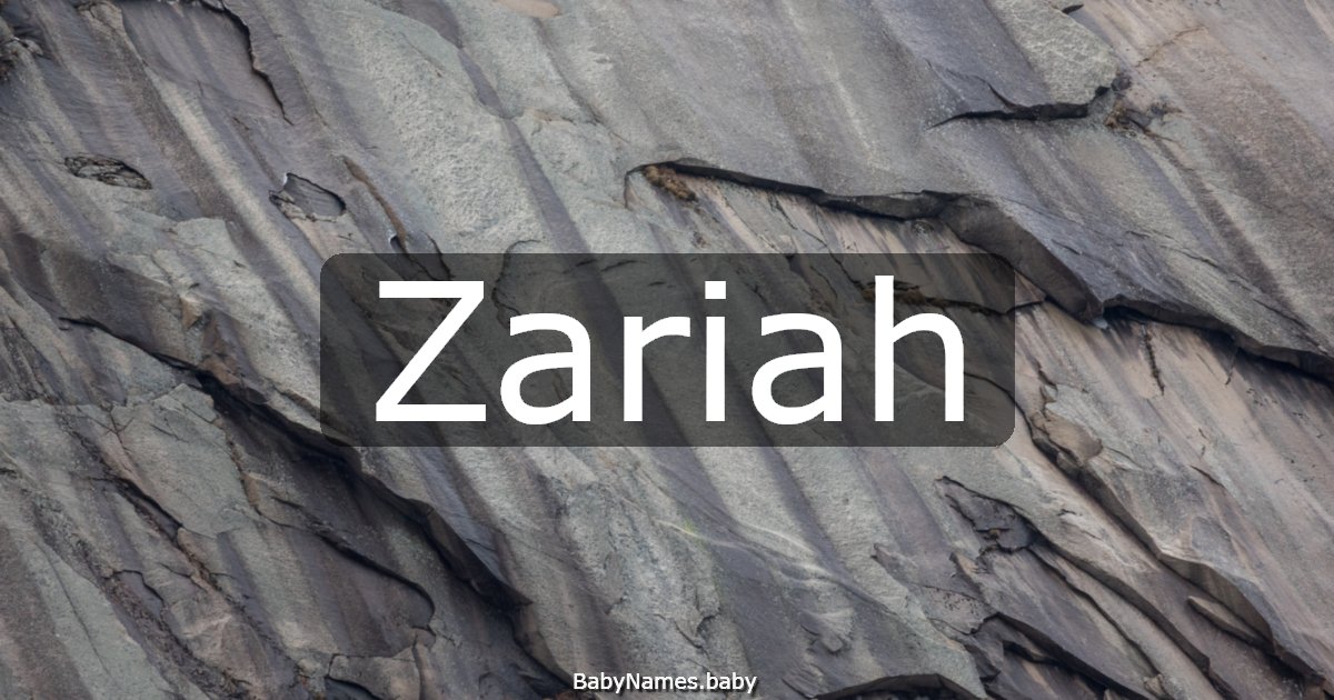 Zariah