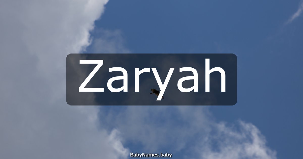 Zaryah