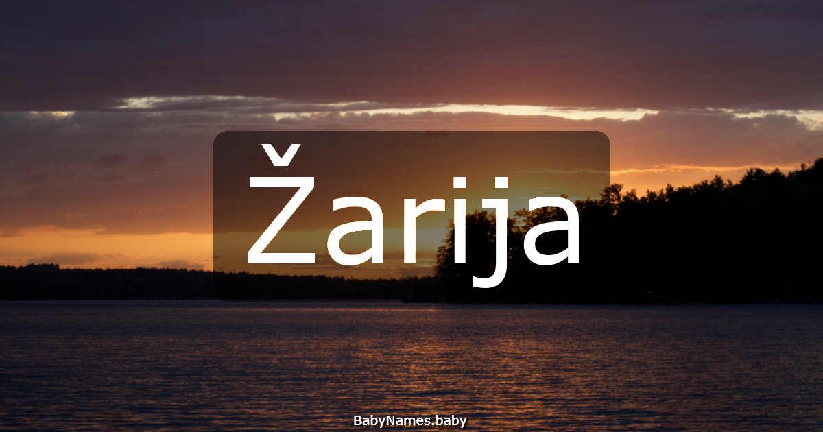 Žarija