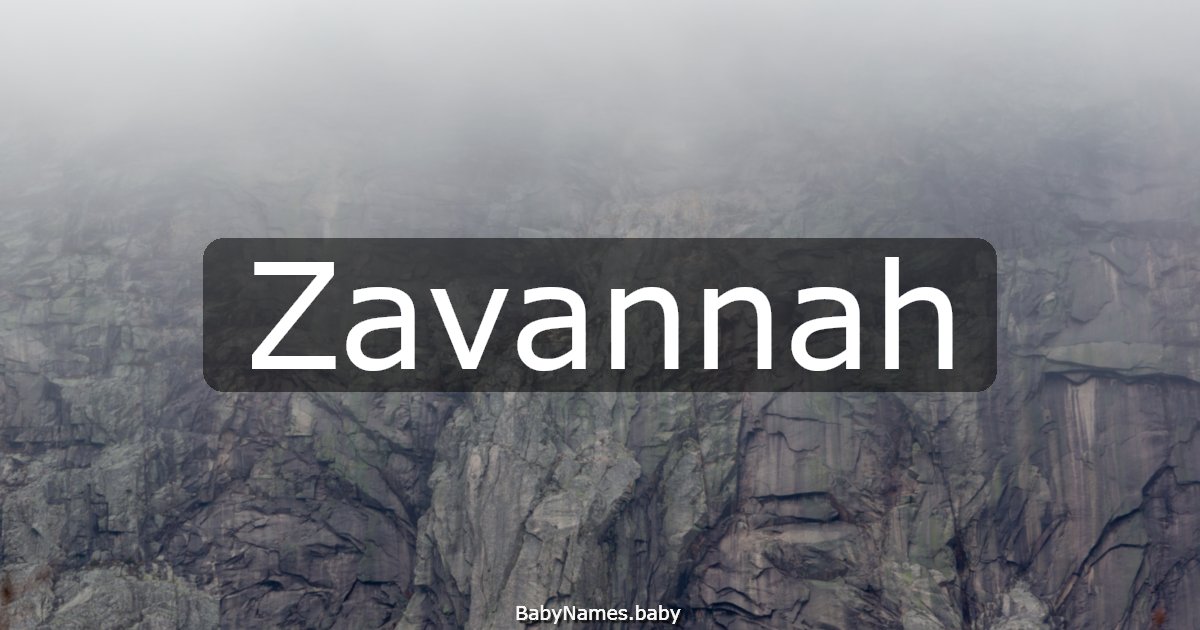 Zavannah