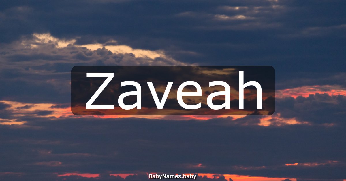 Zaveah