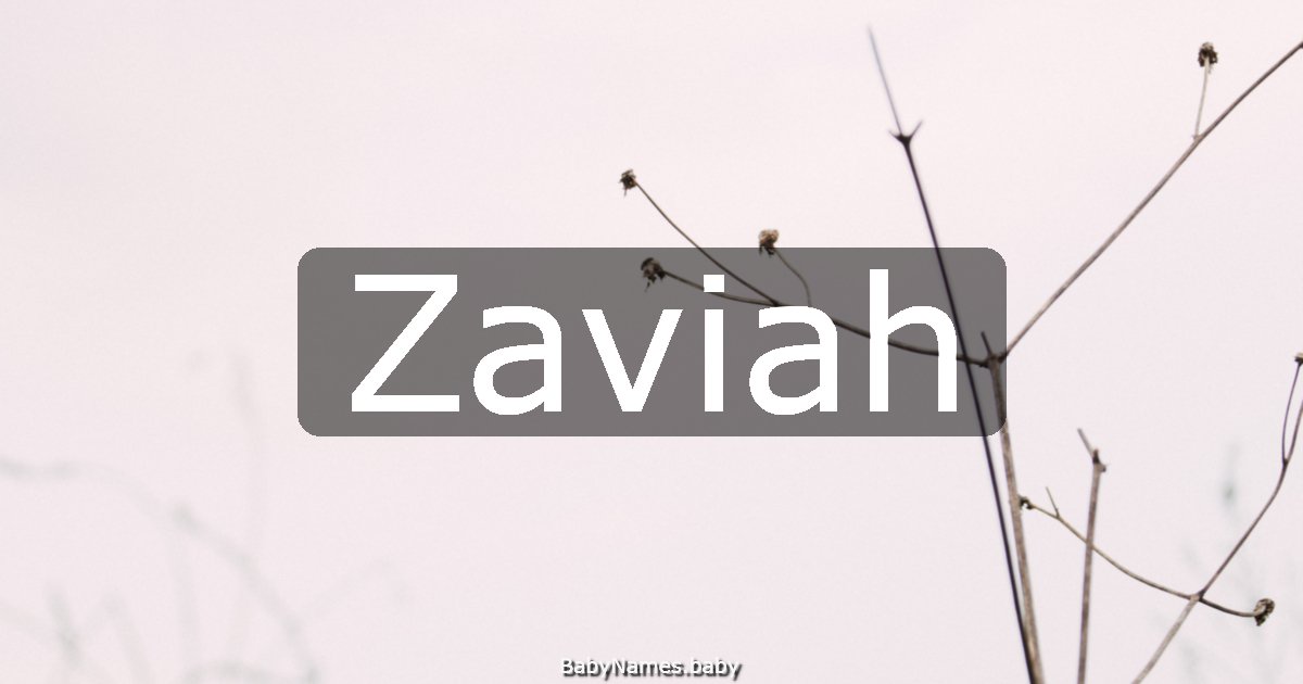 Zaviah