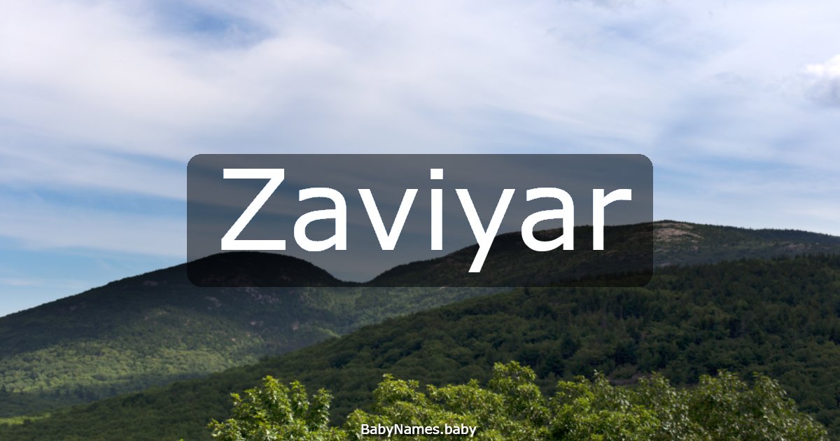 Zaviyar