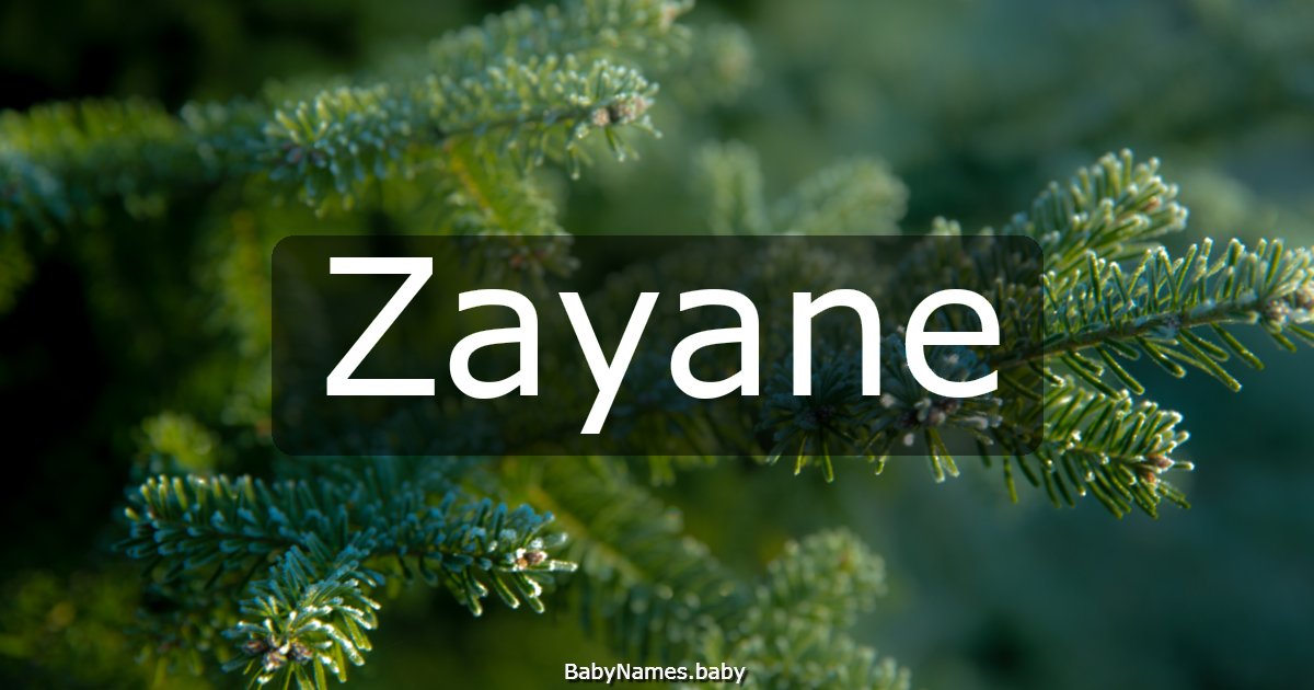 Zayane