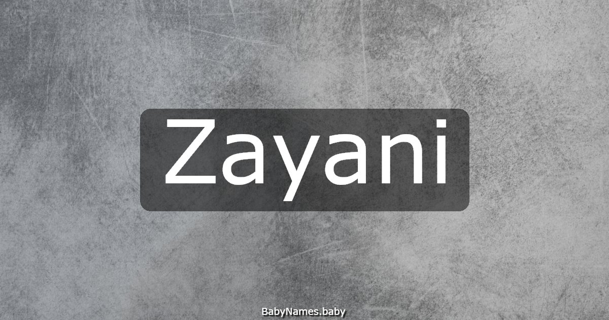 Zayani