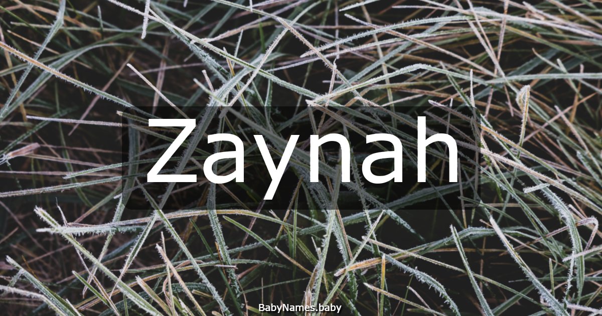 Zaynah