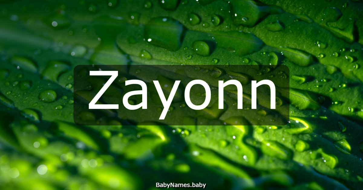 Zayonn