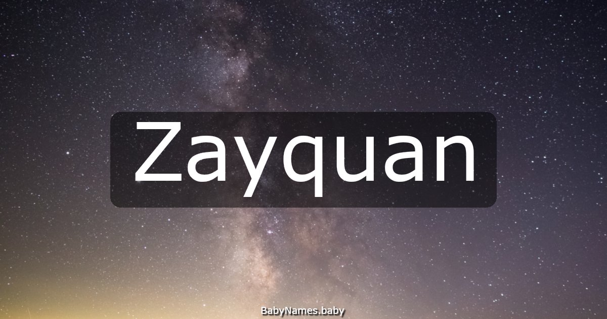 Zayquan
