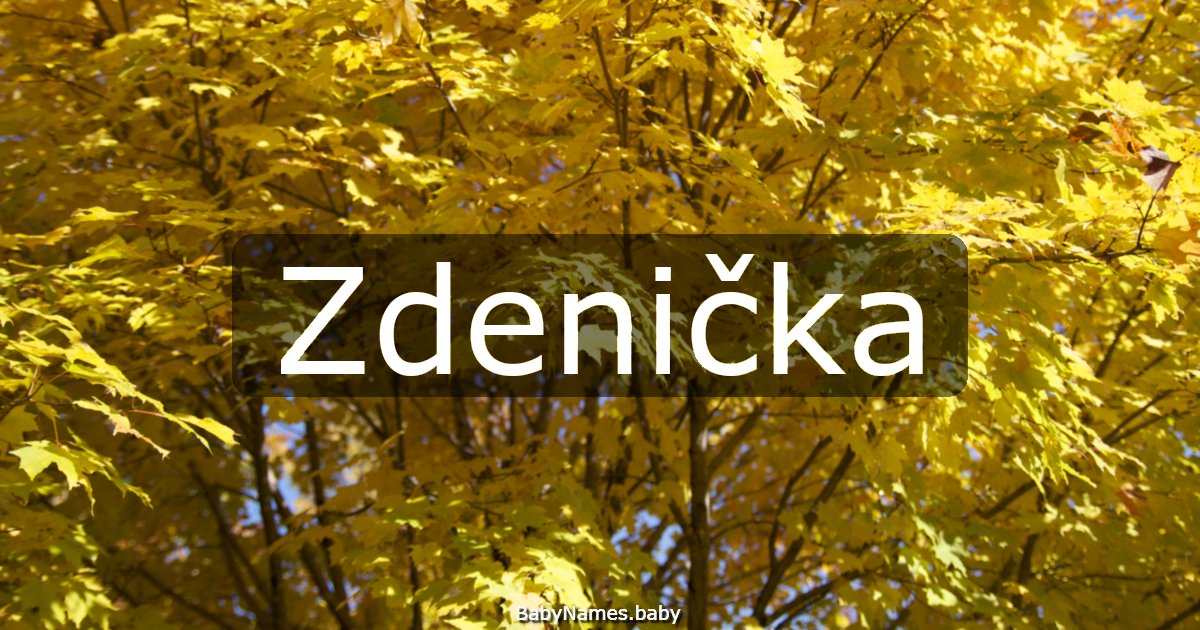 Zdenička