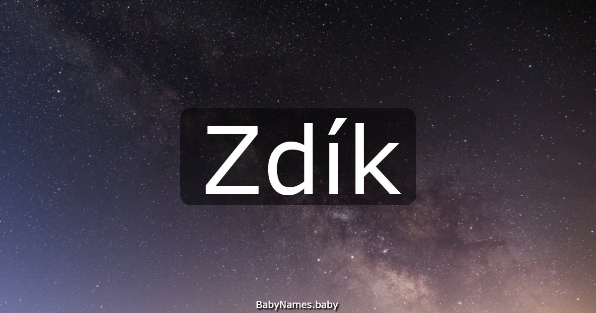 Zdík