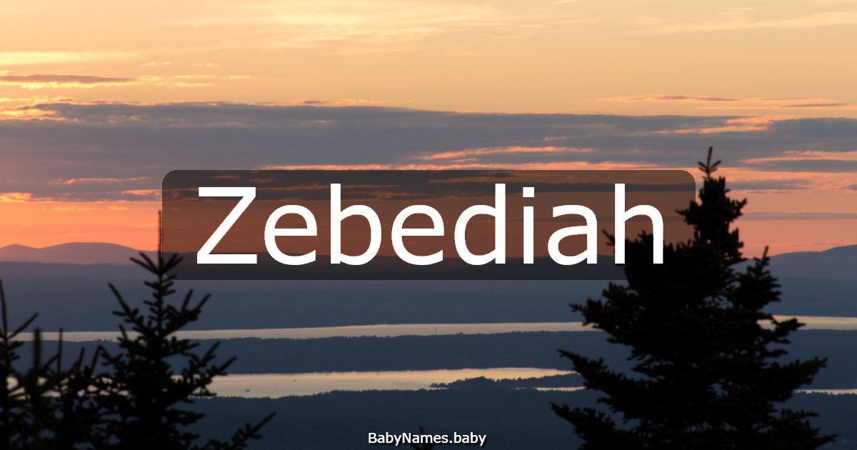Zebediah