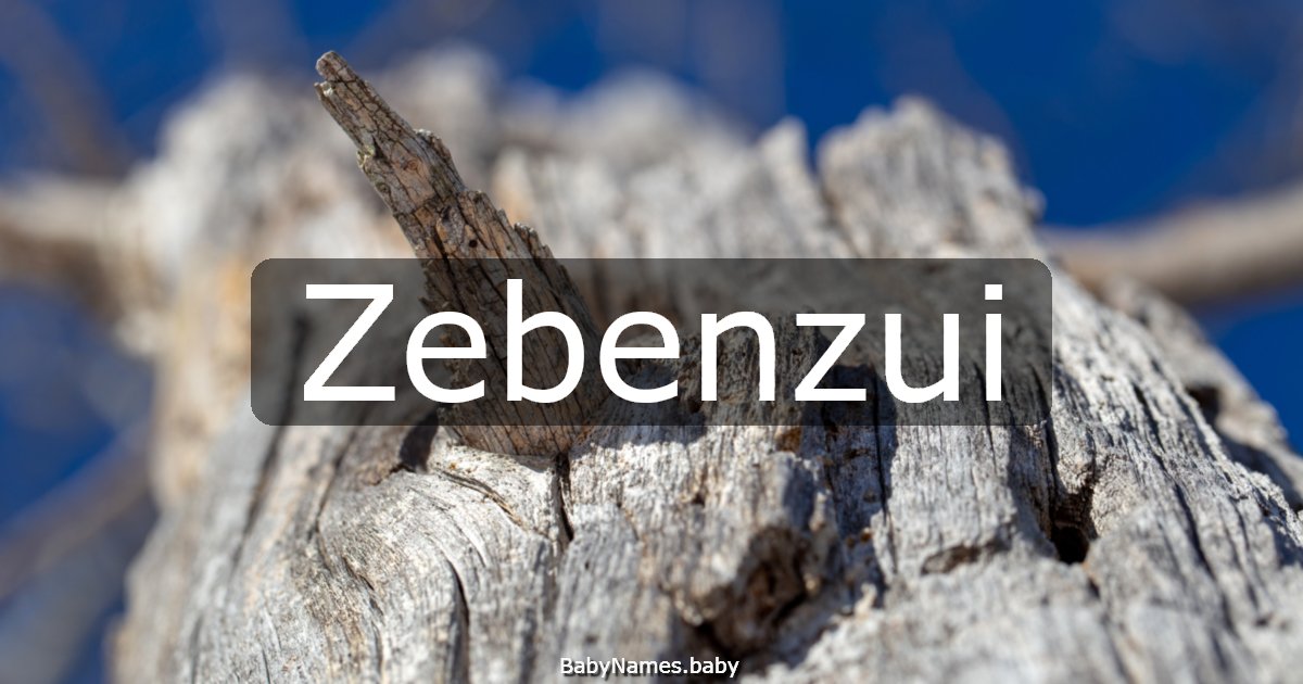 Zebenzui