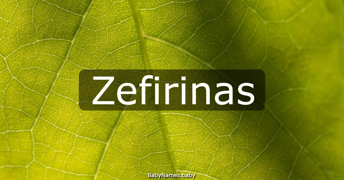 Zefirinas