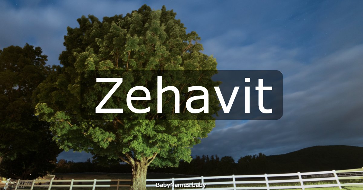 Zehavit