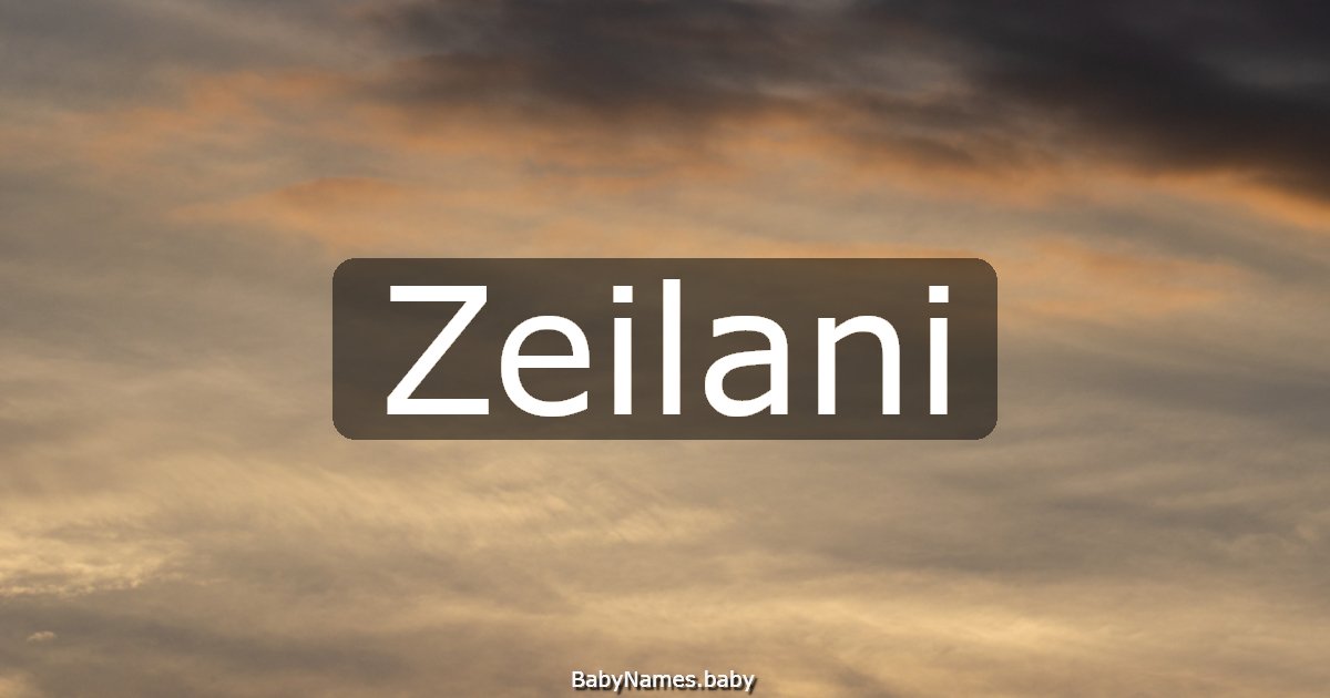 Zeilani