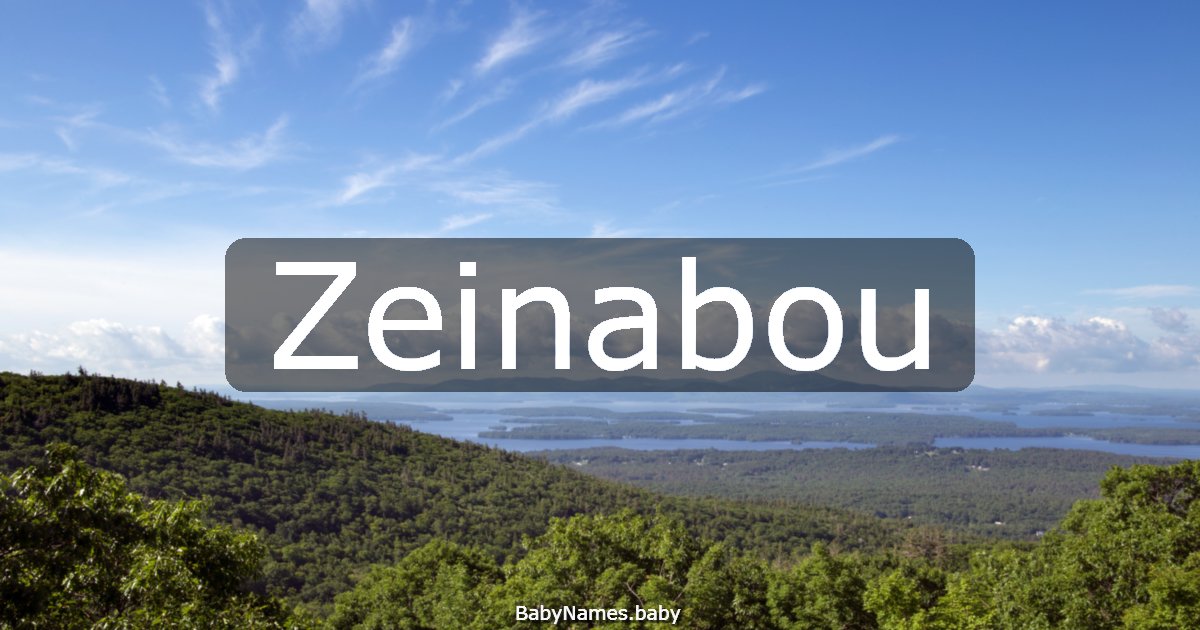 Zeinabou