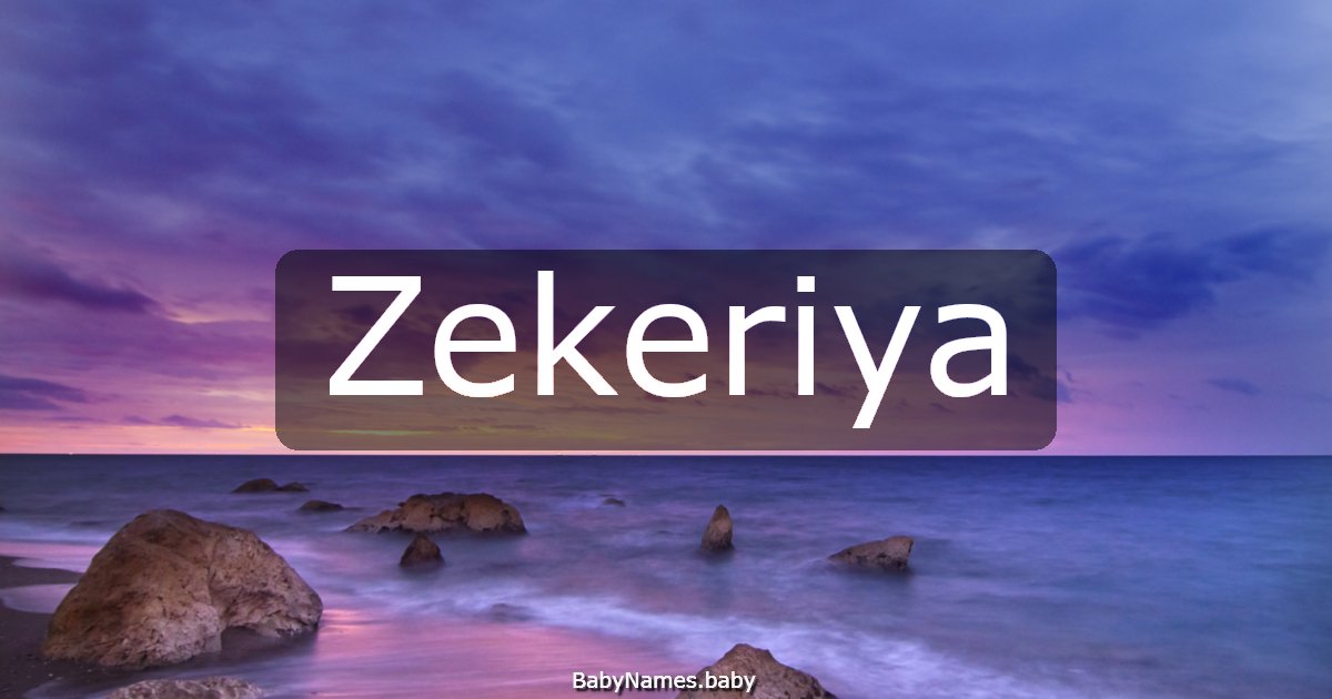 Zekeriya