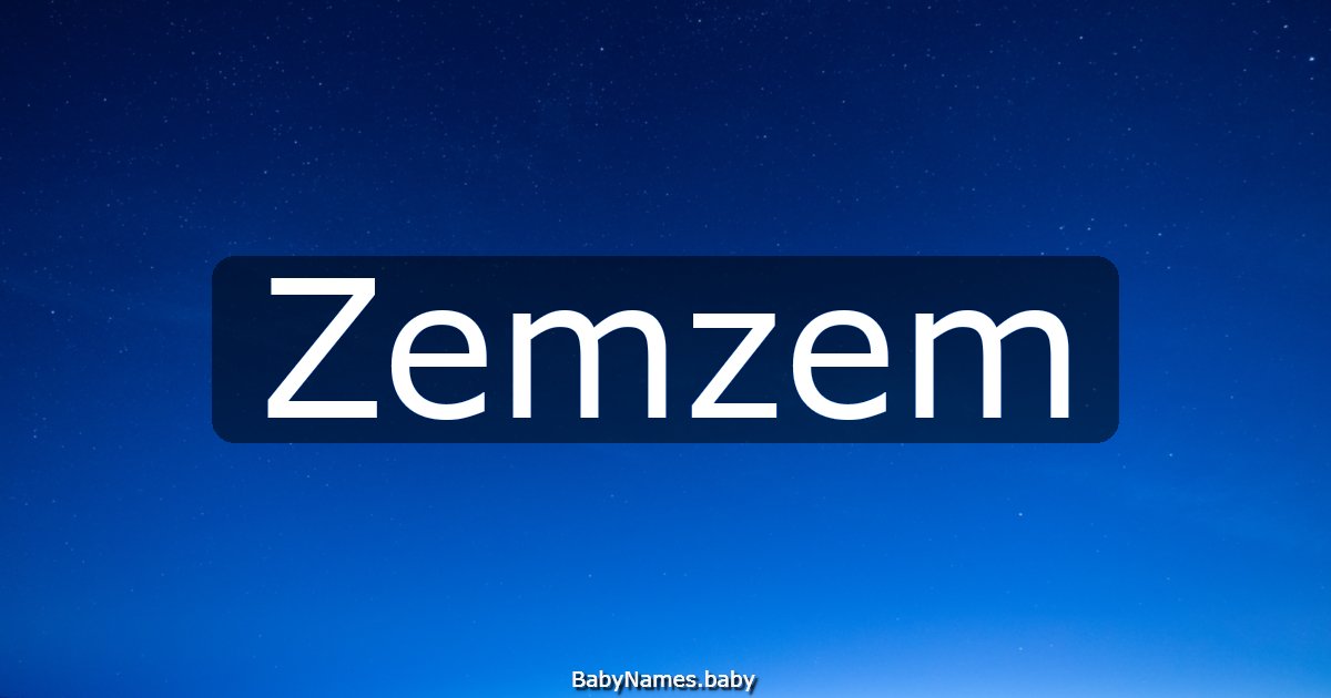 Zemzem