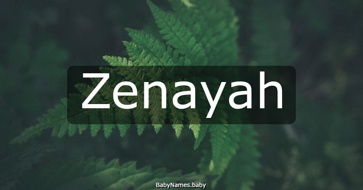 Zenayah