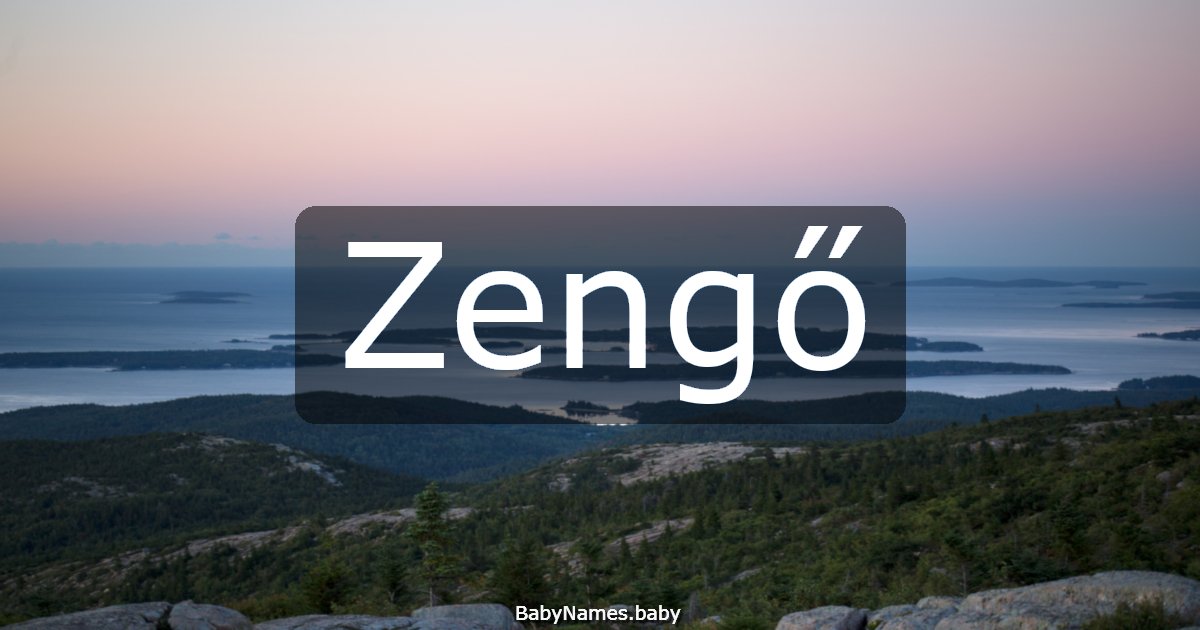Zengő