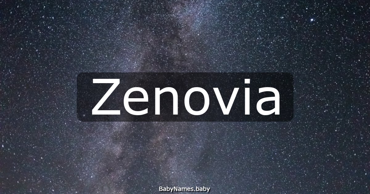 Zenovia