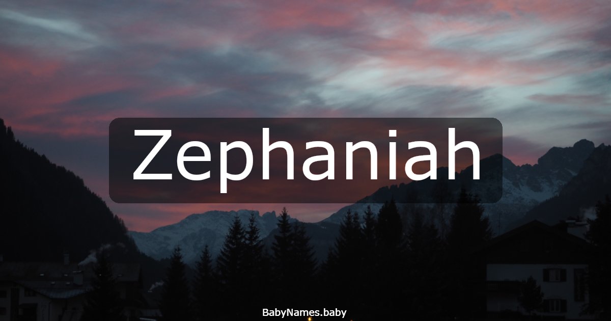 Zephaniah