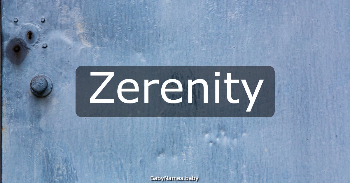 Zerenity