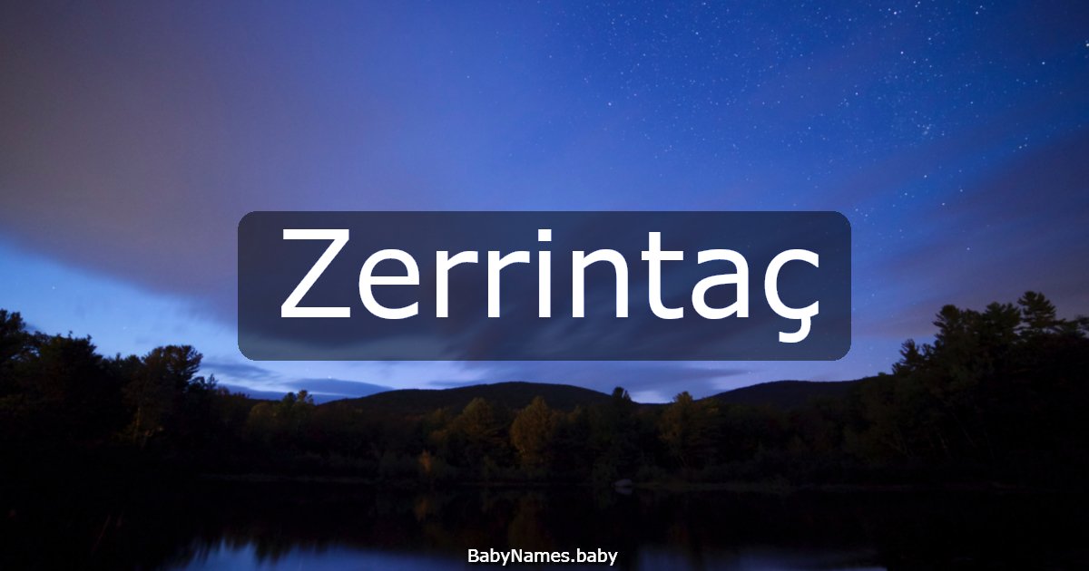 Zerrintaç