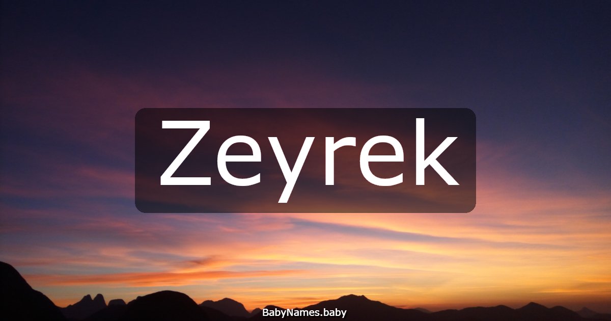 Zeyrek