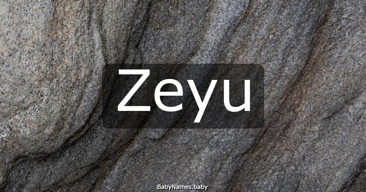 Zeyu