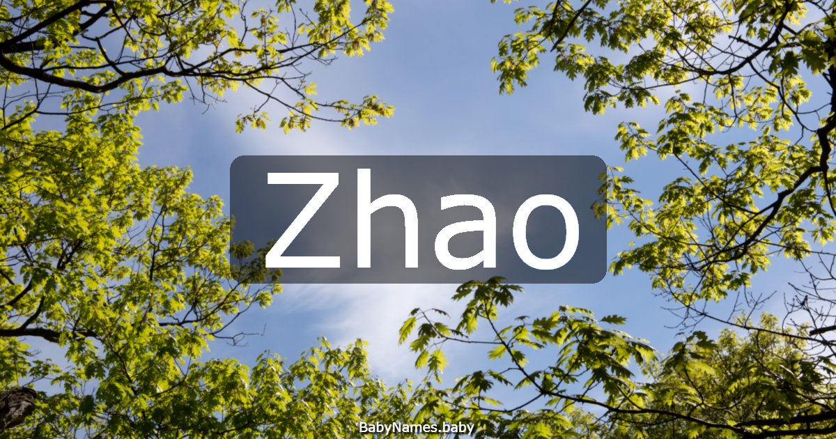 Zhao