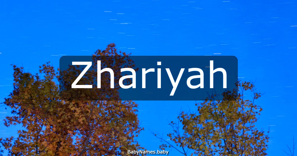 Zhariyah