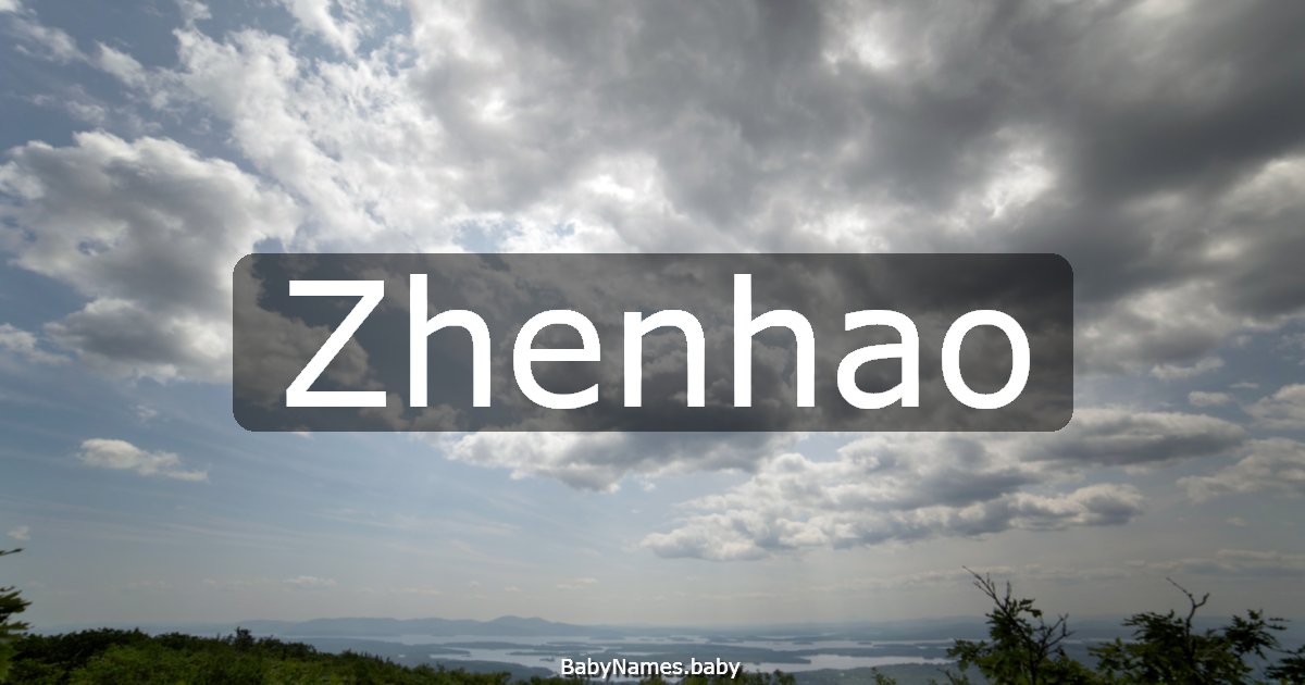 Zhenhao