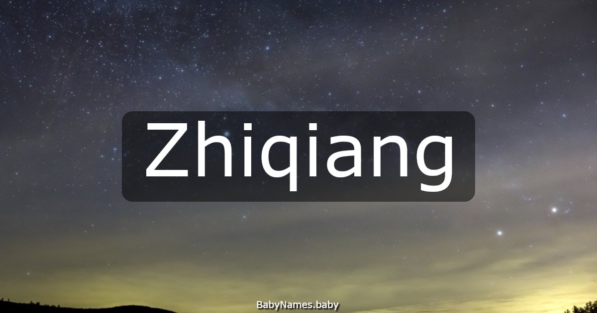 Zhiqiang