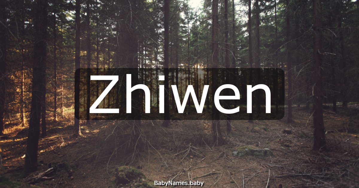 Zhiwen