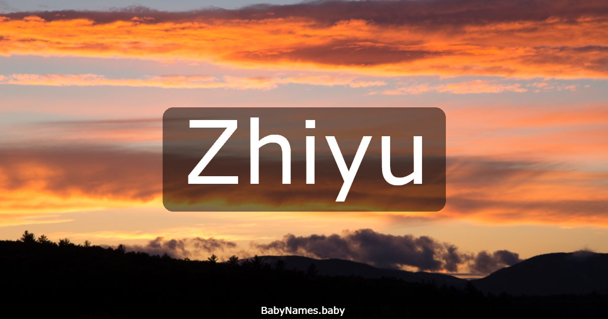 Zhiyu