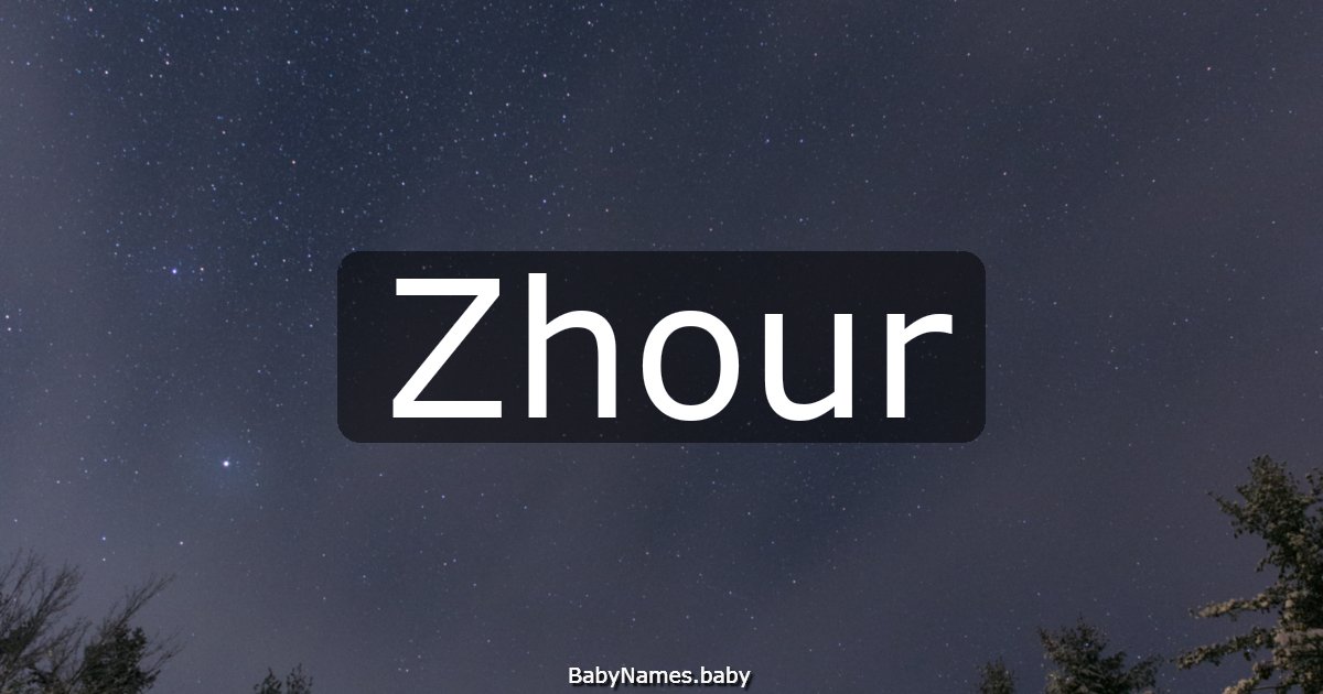 Zhour