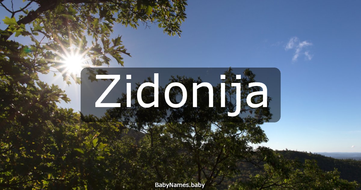 Zidonija