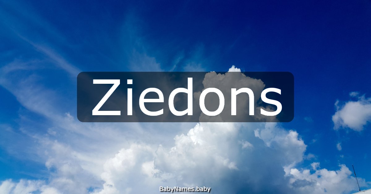 Ziedons