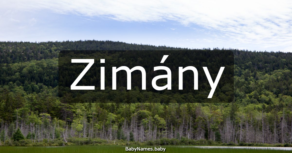 Zimány