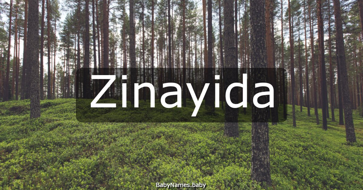 Zinayida