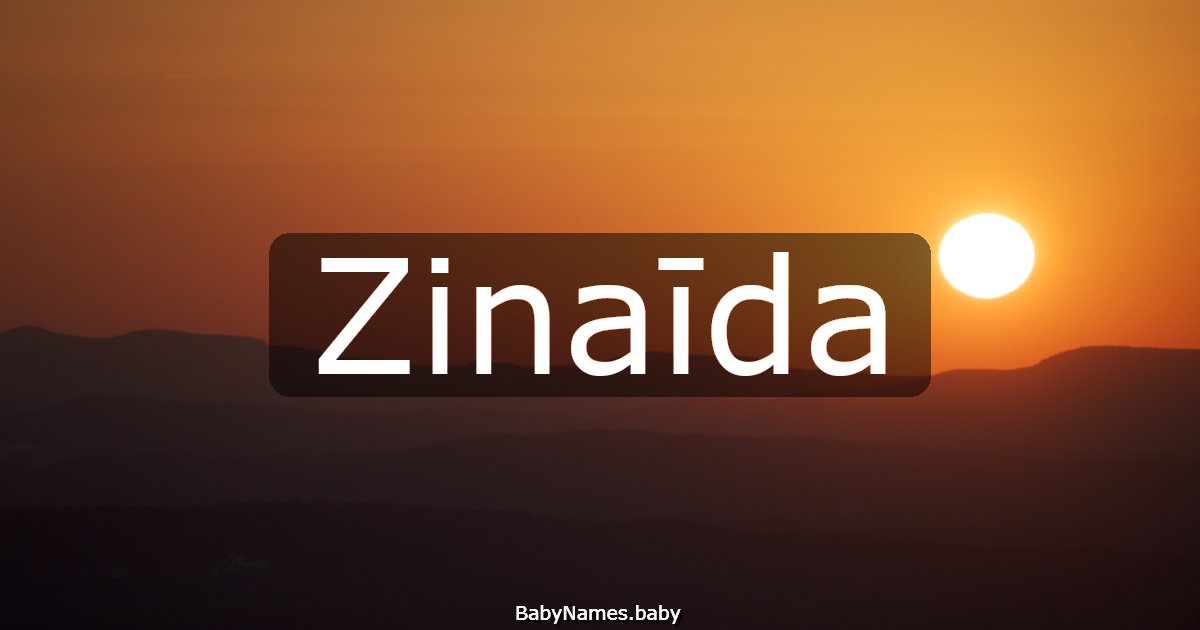 Zinaīda